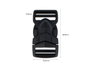 Innspiro Lot de 5 fermoirs doubles en plastique noir 19,8 mm