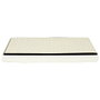 Home Deco Factory Pouf Pliable Tressé Blanc