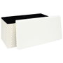 Home Deco Factory Pouf Pliable Tressé Blanc