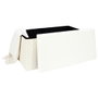 Home Deco Factory Pouf Pliable Tressé Blanc