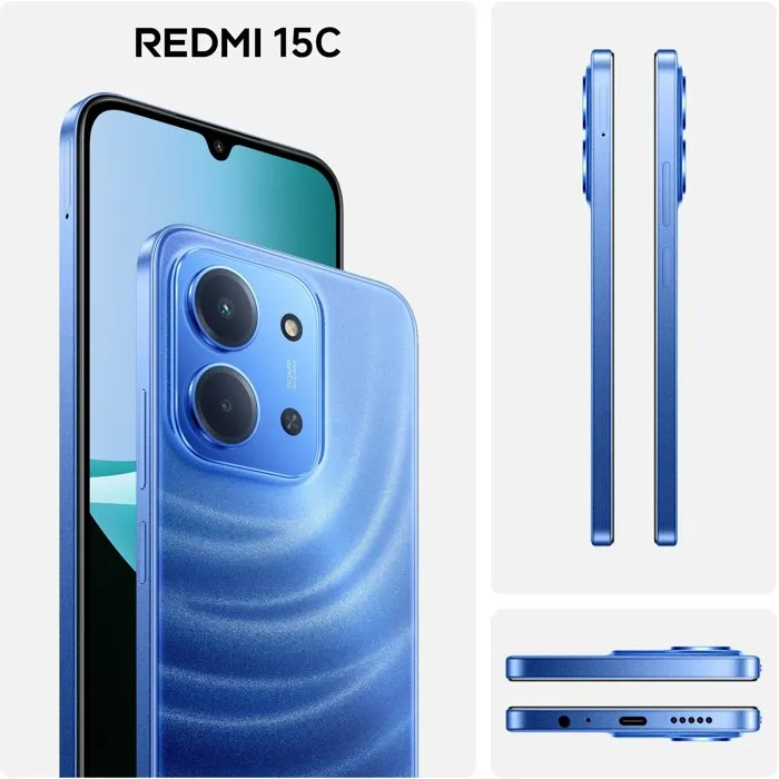 Xiaomi Redmi 15C Bleu, 4 Go RAM, 256 Go Xiaomi Redmi 15C Bleu, 4 Go RAM, 256 Go