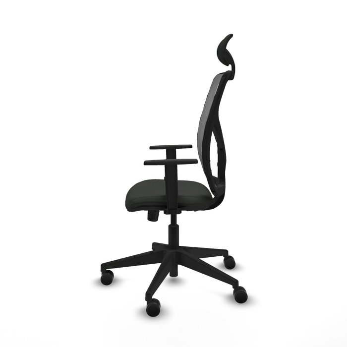 Piqueras y Crespo Chaise de Bureau Motilla avec Appui-tête et Mécanisme Synchrone Noir et Gris Piqueras y Crespo Chaise de Bureau Motilla avec Appui-tête et Mécanisme Synchrone Noir et Gris