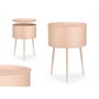 GIFTDECOR Mesa Auxiliaire Ronde Base Nude Rosa