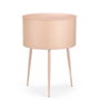 GIFTDECOR Mesa Auxiliaire Ronde Base Nude Rosa