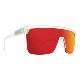 Spy Flynn 5050 Matte Crystal Blanc et Rouge