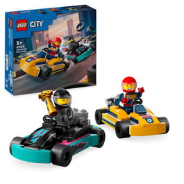 LEGO City Les Karts et les Pilotes de Course, 2 karts et 2 minifigurines
