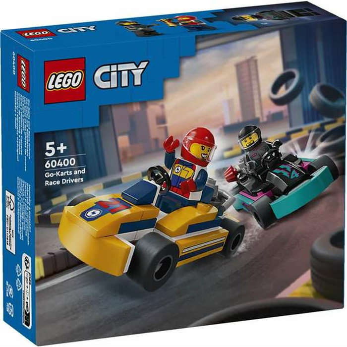 LEGO City Les Karts et les Pilotes de Course, 2 karts et 2 minifigurines