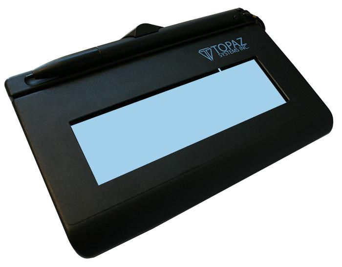 Topaz SigLite LCD 1x5 Tablette de signature électronique USB capteur de signature pression Topaz SigLite LCD 1x5 Tablette de signature électronique USB capteur de signature pression