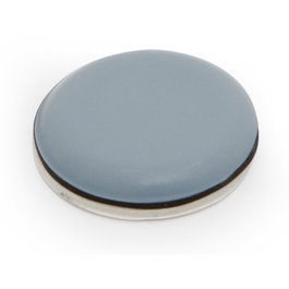 HERRAJES ALK Patins ronds autoadhésifs en PTFE ø30 mm, gris