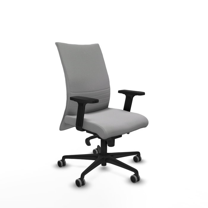 Piqueras Y Crespo Silla Albacete confidente, Gris clair, Mécanisme Sincro, Bras 2D Piqueras Y Crespo Silla Albacete confidente, Gris clair, Mécanisme Sincro, Bras 2D
