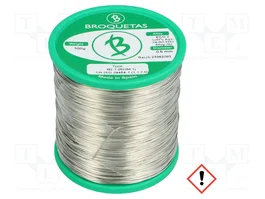 BROQUETAS Fil d'étain sans plomb Sn97Ag3 0,5 mm 500 g