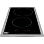 Beko Table de cuisson vitrocéramique HDMC32400TX - 2 foyers, commandes tactiles, minuterie intégrée - Noir