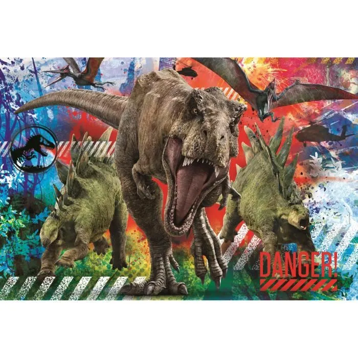 Clementoni - Puzzle pour Enfants Jurassic World - 60 Pièces Maxi - Recommandé à partir de 4 ans - 68x48 cm