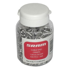Sram Embouts de câbles de frein 1,8 mm argent (500 unités)