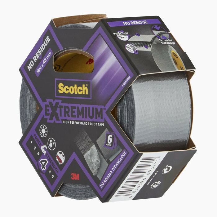 Scotch Ruban adhésif Gris 18 m x 48 mm sans résidus Scotch Ruban adhésif Gris 18 m x 48 mm sans résidus
