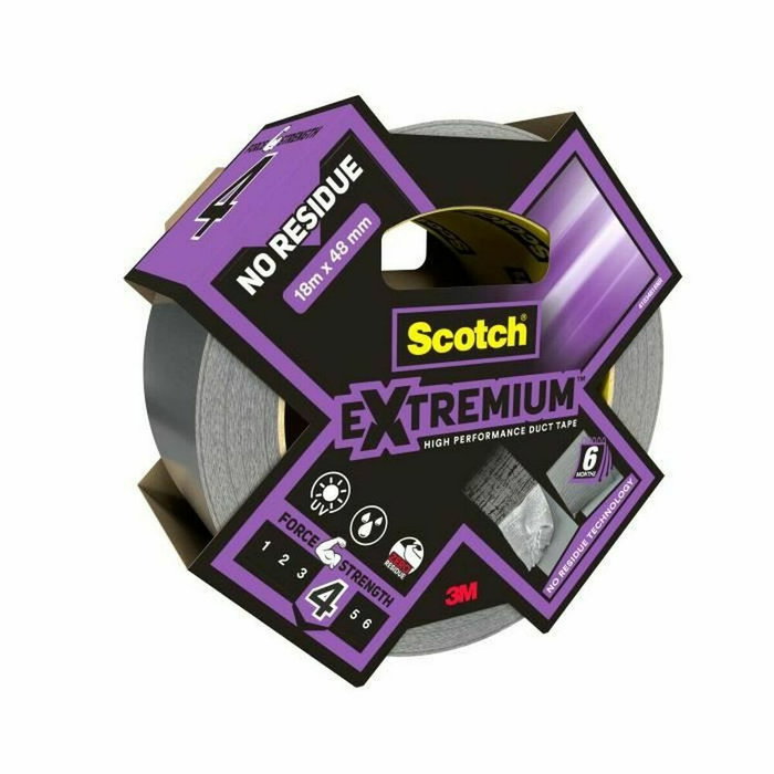 Scotch Ruban adhésif Gris 18 m x 48 mm sans résidus Scotch Ruban adhésif Gris 18 m x 48 mm sans résidus