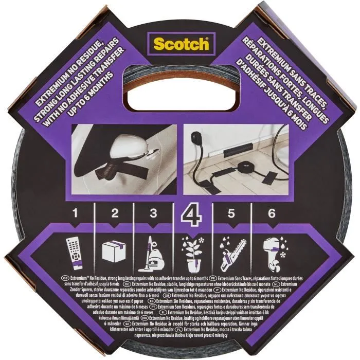 Scotch Toile de Réparation Extremium No Residue - Gris - 18m x 48mm