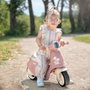 Smoby Porteur scooter Rose avec coffre à jouets