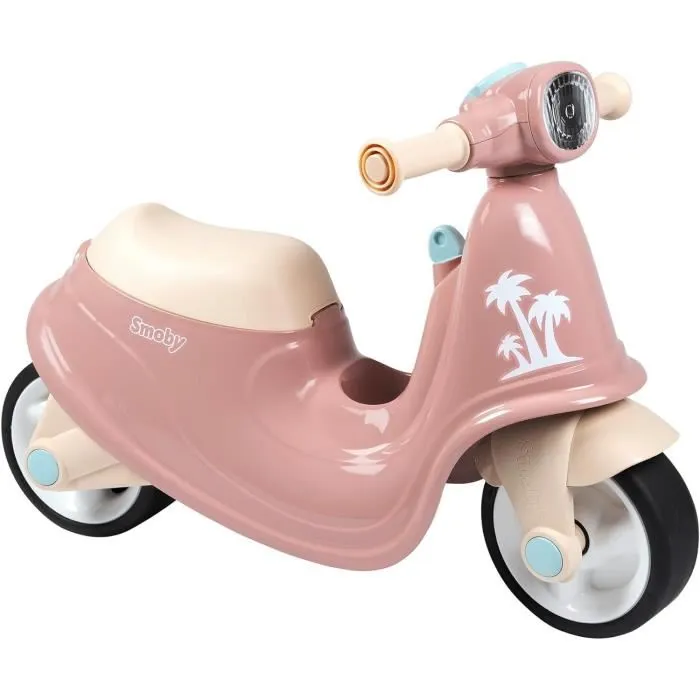 Smoby Porteur scooter Rose avec coffre à jouets et roues silencieuses - Pour enfants de 18 mois à 4 ans - Développe équilibre et motricité Smoby Porteur scooter Rose avec coffre à jouets et roues silencieuses - Pour enfants de 18 mois à 4 ans - Développe équilibre et motricité