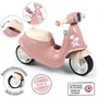 Smoby Porteur scooter Rose avec coffre à jouets et roues silencieuses - Pour enfants de 18 mois à 4 ans - Développe équilibre et motricité