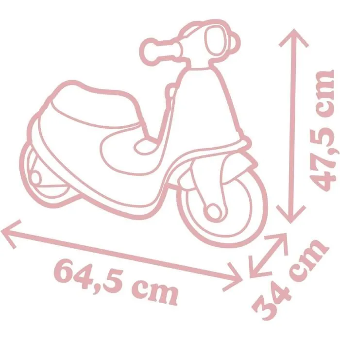 Smoby Porteur scooter Rose avec coffre à jouets et roues silencieuses - Pour enfants de 18 mois à 4 ans - Développe équilibre et motricité Smoby Porteur scooter Rose avec coffre à jouets et roues silencieuses - Pour enfants de 18 mois à 4 ans - Développe équilibre et motricité