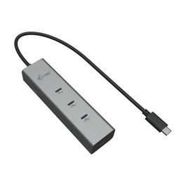 Hub USB i-Tec C31HUBMETAL8KPDPRO Argenté