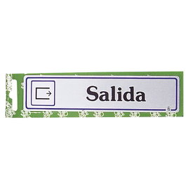 WOLFPACK LINEA PROFESIONAL Écriteau Salida avec effet métal