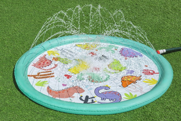 Bestway 52698 Asperseur Gonflable Dinosaures pour Jardin +2 Ans D122 cm