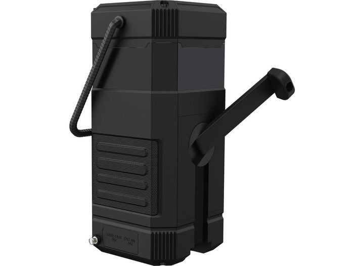 Sandberg Survivor Lantern All-in1 10000 - Lanterne LED torche, batterie externe 10000 mAh, enceinte Bluetooth, radio FM/DAB, charge solaire/manivelle, étanche IPx5