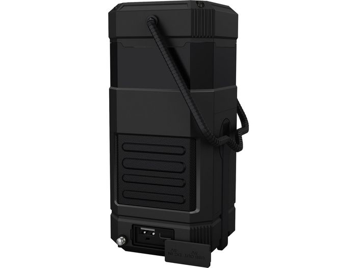 Sandberg Survivor Lantern All-in1 10000 - Lanterne LED torche, batterie externe 10000 mAh, enceinte Bluetooth, radio FM/DAB, charge solaire/manivelle, étanche IPx5