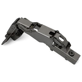 HERRAJES ALK Bisagra PUMA CLIP CAM 165° Codo Acodado con Pistón Cierre Amortiguado Acabado Grafito