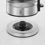 Russell Hobbs Bouilloire électrique en verre Compact Home 0.8 L 2200 W avec éclairage LED et ouverture automatique