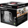 Russell Hobbs Bouilloire électrique en verre Compact Home 0.8 L 2200 W avec éclairage LED et ouverture automatique