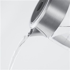 Russell Hobbs Compact Home Bouilloire en Verre 0,8 L Inox et Noir