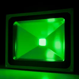 Proyector LED Proyecteur LED 50W, 4250 Lumens, IP65, Lumière Verte, 40000h, Aluminium, COB, pour Intérieur et Extérieur - 283x234x110mm