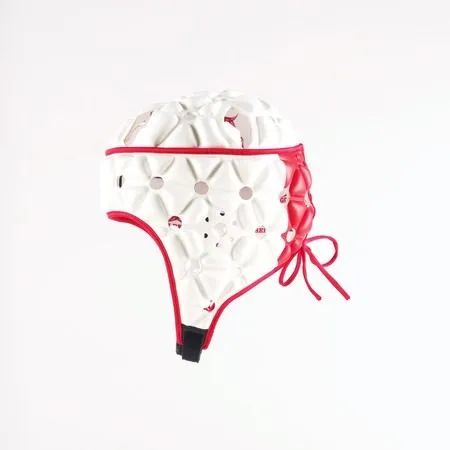 Gilbert Casque de rugby AIR Blanc Rouge Taille XL