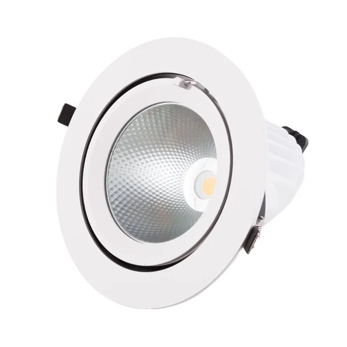 Foco Downlight LED 40W 6000Lm 2700K Circular Orientable Blanc chaud