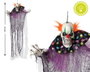 BigBuy Carnival Clown Maléfique Halloween avec Cheveux Orange et Lumière 120cm