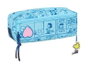 Safta - Porte-tout triple Snoopy "Love" avec bande élastique, 20 cm - 22 x 8.5 x 6 cm - À partir de 3 ans