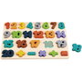 TACHAN - Puzzle en bois avec chiffres et opérations, certifié FSC, 25 pièces, pour enfant de 3 ans et plus (langues multiples)