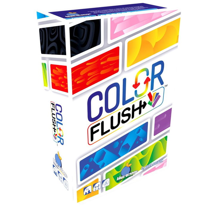 Blue Orange Color Flush Jeu de Cartes Familial – Double Face – 3 à 6 Joueurs – 15 Min – BO24101ES Blue Orange Color Flush Jeu de Cartes Familial – Double Face – 3 à 6 Joueurs – 15 Min – BO24101ES