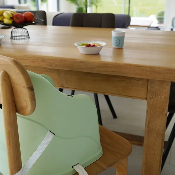 Thermobaby TUDI - Rehausseur de chaise pour bébé de 6 à 36 mois (15 kg) - Bleu océan - Ultra léger et facile à transporter pour repas et voyages