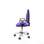 PIQUERAS Y CRESPO Chaise de bureau Algarra, tissu lilas, base chromée