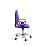 PIQUERAS Y CRESPO Chaise de bureau Algarra, tissu lilas, base chromée