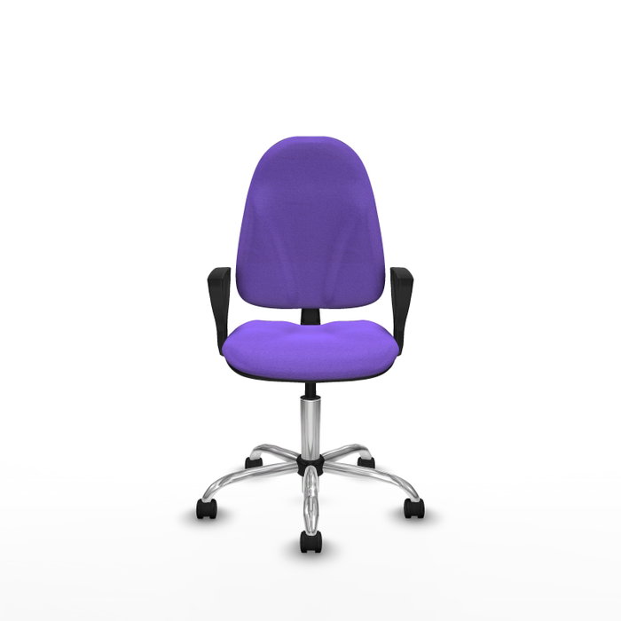 PIQUERAS Y CRESPO Chaise de bureau Algarra, tissu lilas, base chromée PIQUERAS Y CRESPO Chaise de bureau Algarra, tissu lilas, base chromée