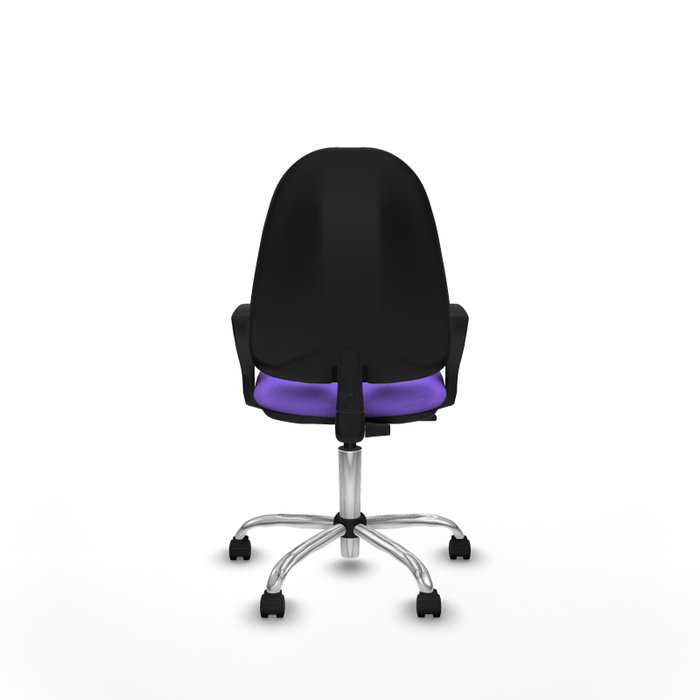 PIQUERAS Y CRESPO Chaise de bureau Algarra, tissu lilas, base chromée PIQUERAS Y CRESPO Chaise de bureau Algarra, tissu lilas, base chromée