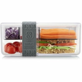 Bodum Bistro Lunch box compartimentée avec couverts - Gris