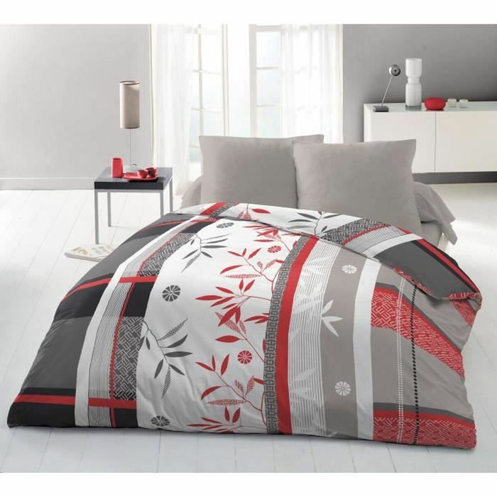 Home Linge Passion Parure de couette SHIZUOKA Bleu Blanc Rouge 240 x 260 cm Home Linge Passion Parure de couette SHIZUOKA Bleu Blanc Rouge 240 x 260 cm