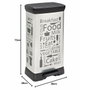 Curver Poubelle à Pédale 50 L Argent