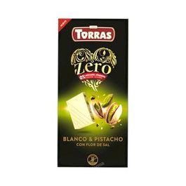 TORRAS Chocolat blanc sans sucre avec pistache 100 g